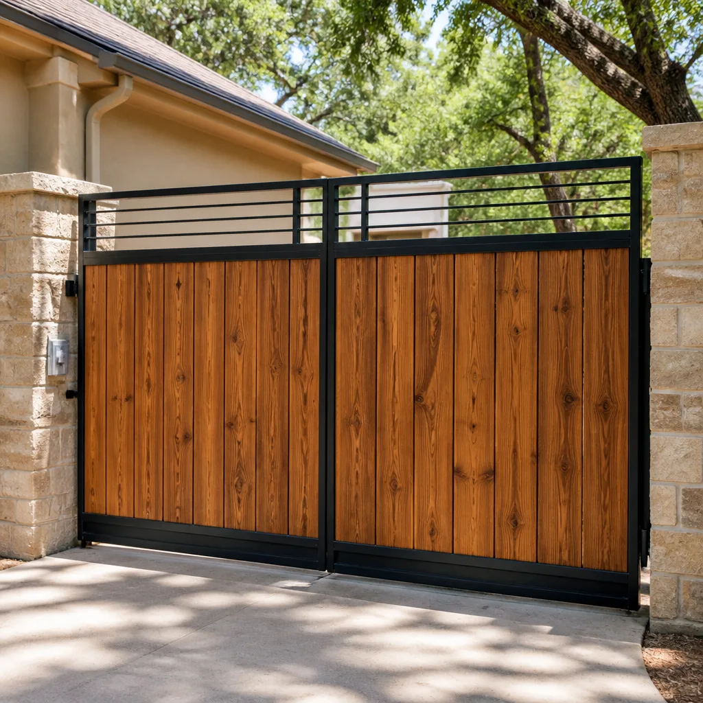 Wood & steel frame